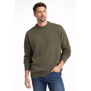 Vintage Tommy Hilfiger Olive Knit‎ Golf Sweater Men’s XL Classic Logo Y2K Preppy